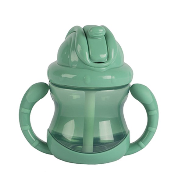 Bicchiere Bottiglia con Cannuccia e Nome Personalizzato