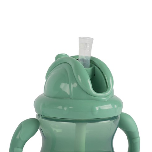 Bicchiere Bottiglia con Cannuccia e...