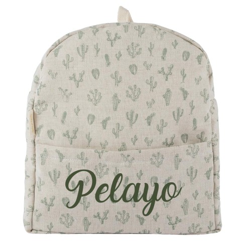 Zaino Cactus Con Nome Personalizzato