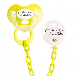 Pack chupete y cadena F118 Fucsia 2