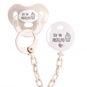 Pack chupete y cadena F138 Verde 2