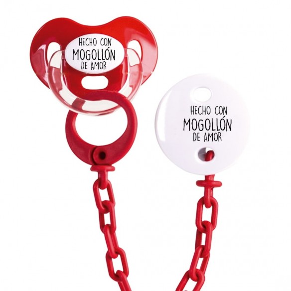 Pack chupete y cadena F148 Rojo