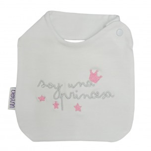 Babero bordado princesa