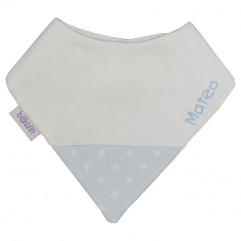 Quitababas bordada azul