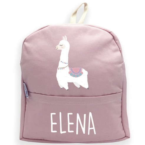 Mochila LLAMA rosa 02