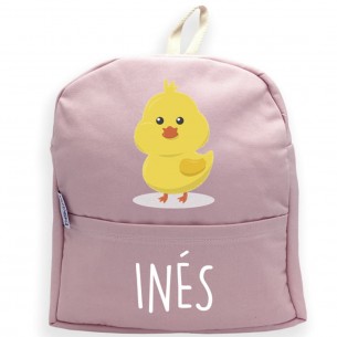 Mochila POLLO rosa 02