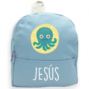 Mochila PULPO azul 02