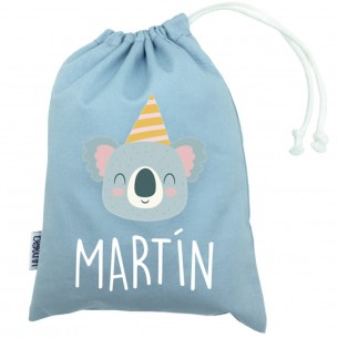 Talega mini con asas KOALA azul 02