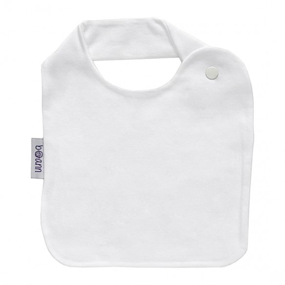 Babero blanco sin frase