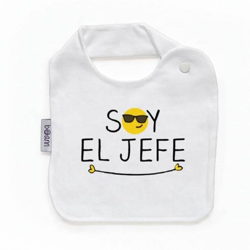 Babero con frase F135