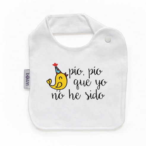 Babero con frase F140