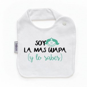 Babero con frase F145