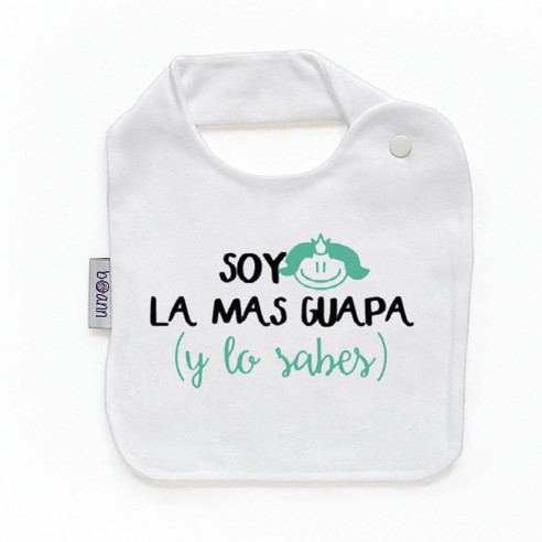 Babero con frase F145