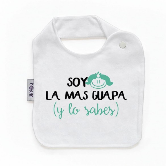 Babero con frase F145