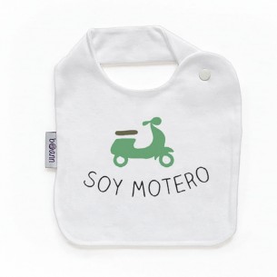 Babero con frase F154