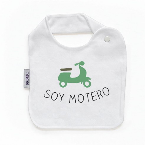 Babero con frase F154