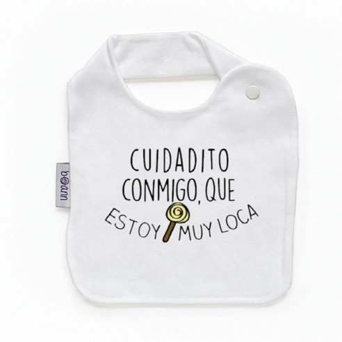 Babero con frase F213