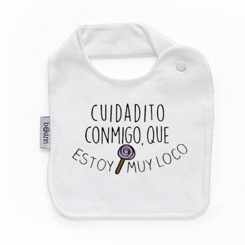 Babero con frase F155