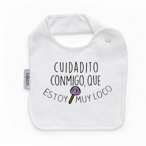 Babero con frase F155