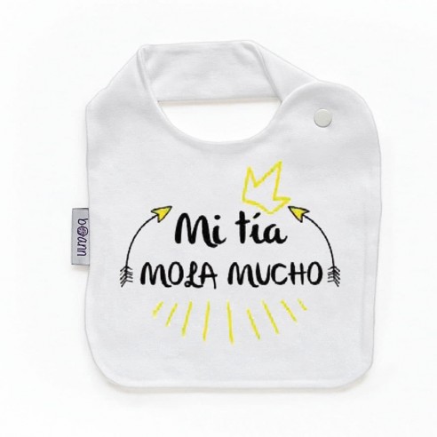 Babero con frase F204