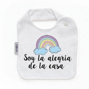 Babero con frase F219