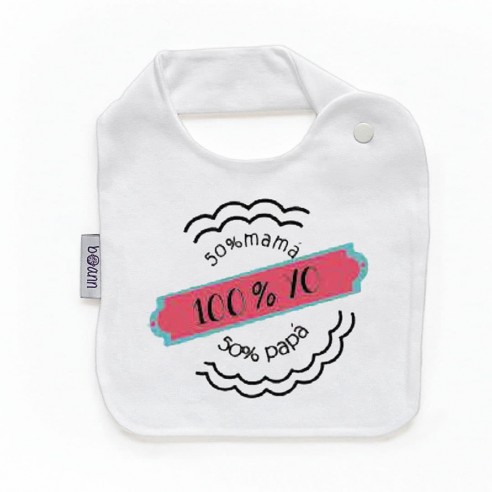 Babero con frase F225