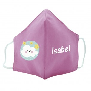 Mascarilla de tela NUBE azul 02 2