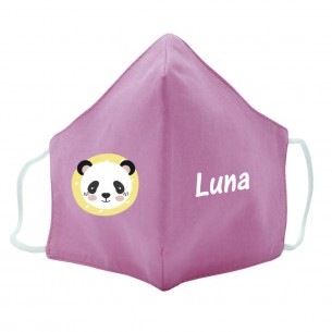 Mascarilla de tela PANDA azul 02 2