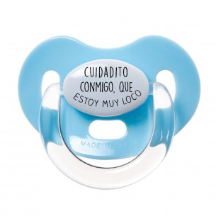 Chupete F155 Azul/Transparente con Estrellas 2