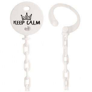 Cadena de chupete Frase F101  Azul 2