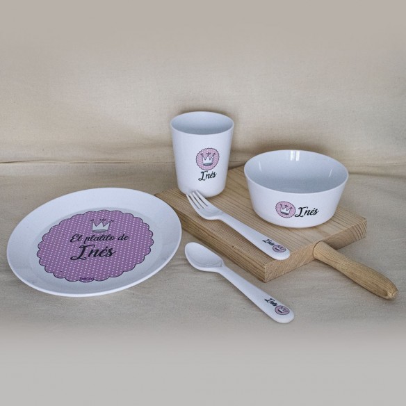 Vajilla Completa Blonda Rosa