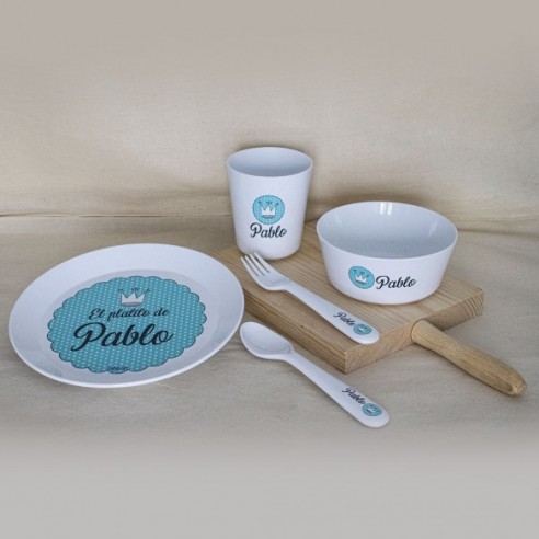 Vajilla Completa Blonda Azul