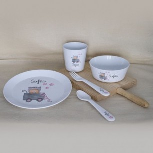 Vajilla Completa Juguetes Rosa