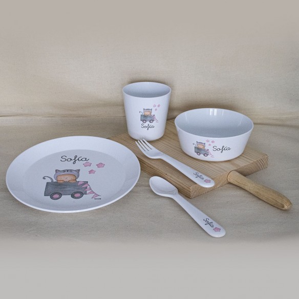 Vajilla Completa Juguetes Rosa