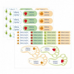 Etiqueta identificativa multiusos fruta