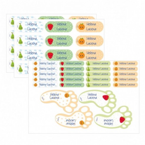 Etiqueta identificativa multiusos fruta