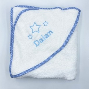 Capa baño estrellas azul