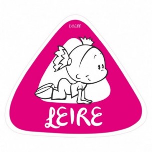 Pegatina bebe a bordo chica