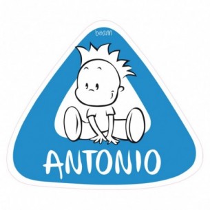 Pegatina bebe a bordo chico