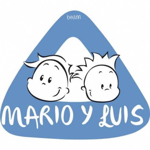 Pegatina bebe a bordo chico/chico