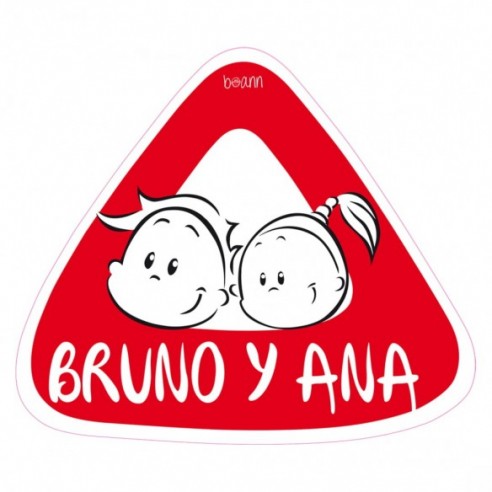 Pegatina bebe a bordo chico/chica